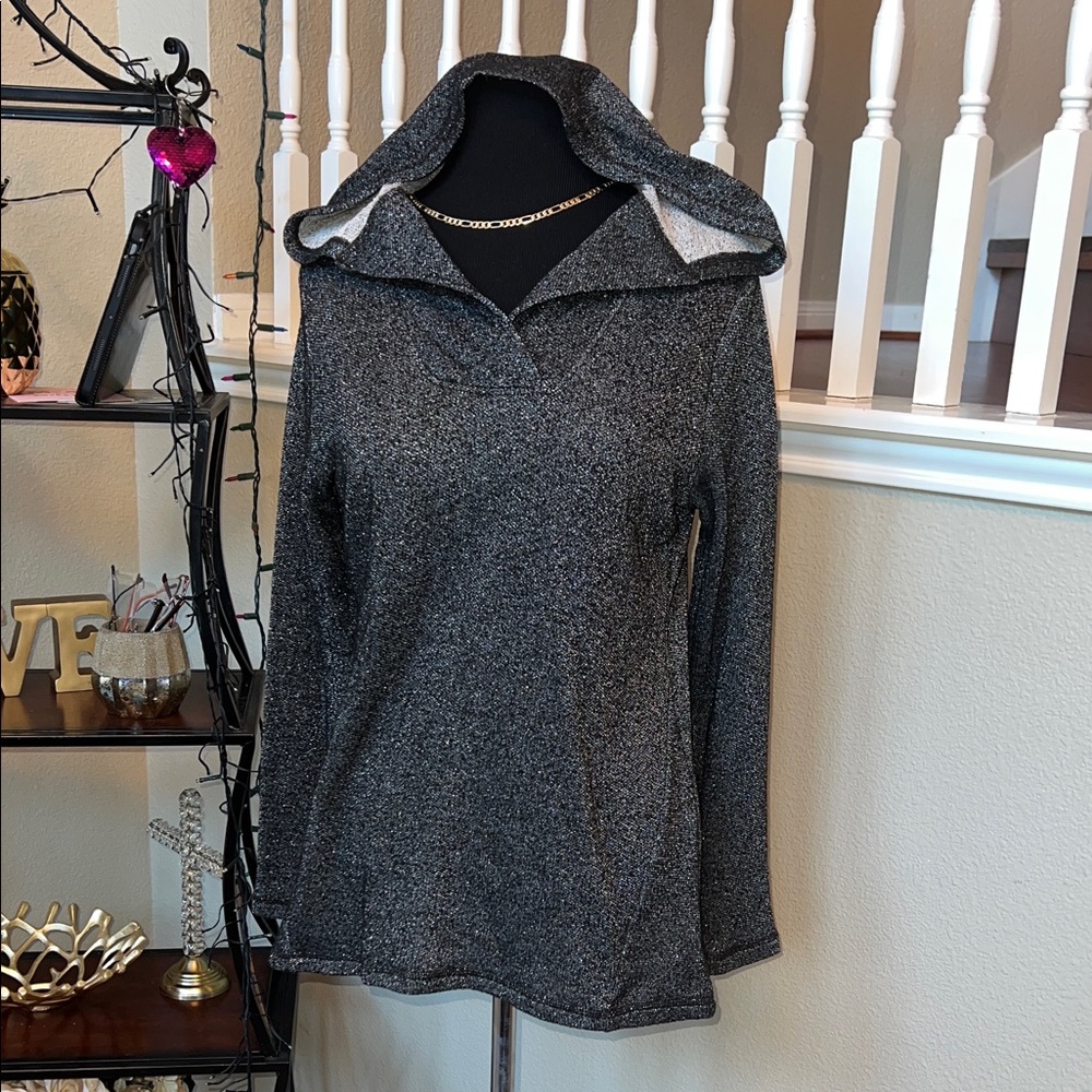 St. John's Bay Black and Gray Knit Sweater